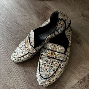 Tory Burch Multicolor Textured Loafers